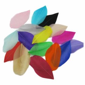 300 Pcs Artificial Colorful Feathers for DIY Craft Jewelry Accessories, 1-3 inch