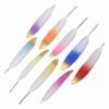 60 Pcs Colorful Gold White Artificial Dyed Feathers for DIY Earrings Jewelry Clothing, 4-6 inch