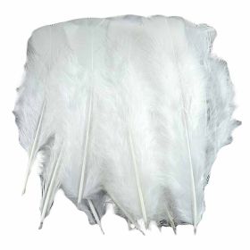 300 Pcs 3-6 inch White Artificial Feathers for DIY Craft Headdress Earrings Necklace Jewelry Decoration