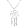 Sterling Silver 17 inch Necklace with Dream Catcher Pendant