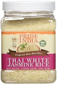 Thai White Jasmine Rice - 24 Ounce / 680 Grams Jar (15+ Servings) - Proudly Made in America - Healthy Nourishing Essentials by Green Heights 24 o