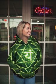 Heart Chakra Female Sublimation Hoodie