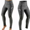 3 Pcs Set High Waist Yoga Pants With Pockets, Fit Workout Leggings For Sports, Running, Fitness
