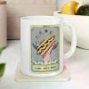 Hot Dog Mug, The Hot Dog Tarot Card Mug, Hotdog Lover Gifts Hot Dog Gift, 11oz White Mug with Double Side Print, A