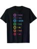 1pc Chakra Alignment Geometric-Pattern T-Shirt - 100% Cotton, Knit Fabric, Medium Stretch, Crew Neck, Short Sleeve, Regular Fit