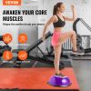 VEVOR Half Exercise Ball Trainer, 23 inch Balance Ball Trainer, 660lbs Stability Ball, Yoga Ball with Resistance Bands & Foot Pump