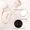 12 PCS Chakra Crystal Ring Natural Healing Stone Crystal Irregular Ring Wire Wrapped Crystal Ring Gemstone Stackable Rings Set for Women