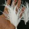 100 Pcs White DIY Jewelry Accessories Feather Handcrafted Earrings Headpiece Material Accessories, 2-5 inch