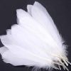 200 Pcs 6-9 Inch Artificial Large White Feathers for Dream Catcher Crafts and Clothing Decoration