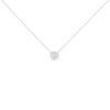 10K White Gold 1/4 Cttw Round-Cut Diamond Solitaire Chakra Style 18" Pendant Necklace (J-K Color, I1-I2 Clarity)