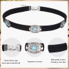 6 PCS Suede Leather Chokers for Women Boho Necklaces Chokers Feather Turquoise Adjustable Handmade Necklaces Boho Choker Native American for Women