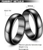 Hematite Ring Genuine Hematite Rings for Women Men Unisex; Hematite Stone Ring Anxiety Balance Root Chakra; absorbs Negative Energy and Break Gifts Si