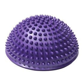 Half-ball Muscle Foot Body Exercise Stress Release Fitness Yoga Massage Ball Health Yoga Training Accessories (Color: PURPLE)