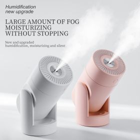 Desktop Mini Humidifier; Small Desktop Cool Mini Humidifier With Colored Night Light; USB Personal Desktop Humidifier For Office Bedroom; Travel; Plan (Color: White)