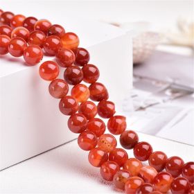 East China Sea Natural Crystal Raw Stone Polished Round Beads Handmade DIY Beaded Jewelry (Color: Fringe, size: 10mm)