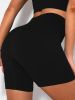 Yoga Shorts Ribbed Seamless Workout High Waist Athletic Leggings Suitable For Yoga Fitness