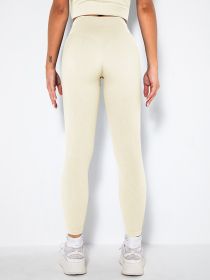 Butt Lifting Yoga Leggings Workout High Waist Tummy Control Ruched Booty Pants (Color: White, size: S)
