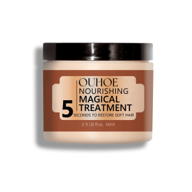 OUHOE Nourishing Hair Mask Repair Hair Dyeing Hot Split Ends Dry Damage Moisturizing Hydration Smooth Hair Mask (Color: 2pcs)