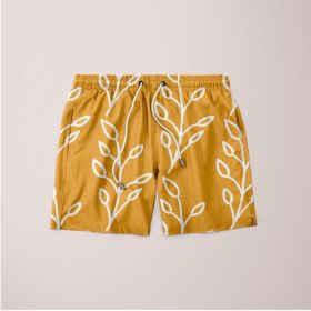 Feeling of lightness pattern - Mellow Yellow Poster Shorts (size: medium)