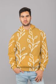 Feeling of lightness pattern - Mellow Yellow Poster UNISEX Sublimation Hoodie (size: 3X-Large)