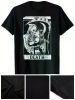 1pc Vintage Death Tarot Card Graphic Tee, Unisex 100% Cotton Crew Neck T-Shirt with Geometric Pattern, Mature Style, Regular Fit