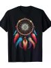 Colorful Dreamcatcher Indian Art Feather Native American T-Shirt