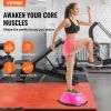 VEVOR Half Exercise Ball Trainer, 23 inch Balance Ball Trainer, 660lbs Capacity Stability Ball, Yoga Ball with Resistance Bands & Foot Pump