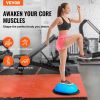 VEVOR Half Exercise Ball Trainer, 23 inch Balance Ball Trainer, 660 lbs Capacity Stability Ball, Yoga Ball with Resistance Bands and Pump