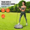 VEVOR Half Exercise Ball Trainer, 23 inch Balance Ball Trainer, 660lbs Capacity Stability Ball, Yoga Ball with Resistance Bands & Foot Pump