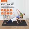 VEVOR Exercise Mat, Non Slip High Density Premium Yoga Mat, Exercise Yoga Mat for Men & Women, Fitness & Exercise Mat with Bag & Carry Strap