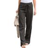 Women Casual Yoga Pants Loose Linen Trousers