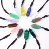Raw Crystal Energy Stone Jewelry Pendant Necklace